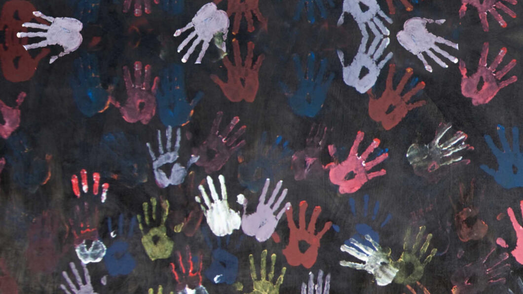 handen in verschillende kleuren