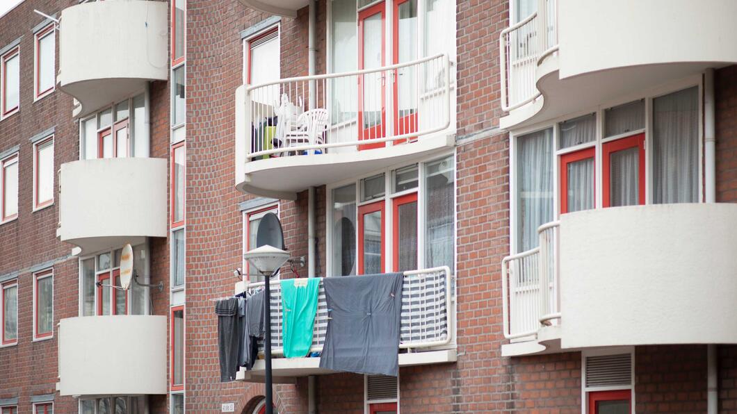Flats met balkon