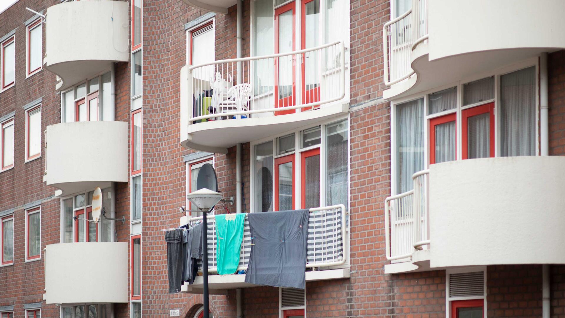 Flats met balkon
