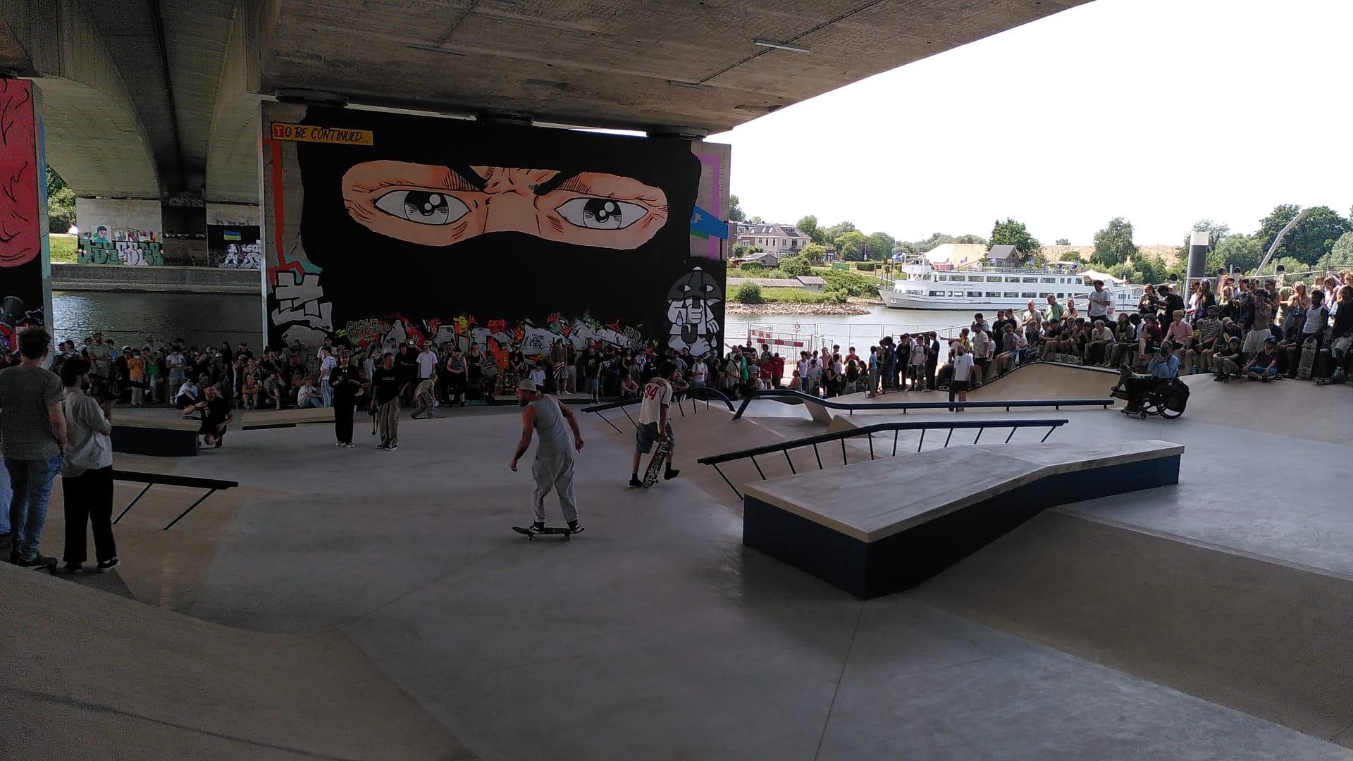 impressie van het urban sportspark 